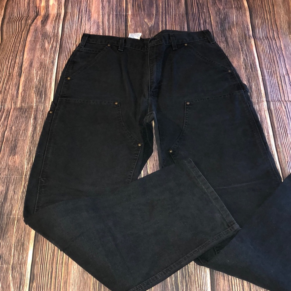 Vtg 90’s Carhartt Duck-Canvas double knees jeans 34”x34”